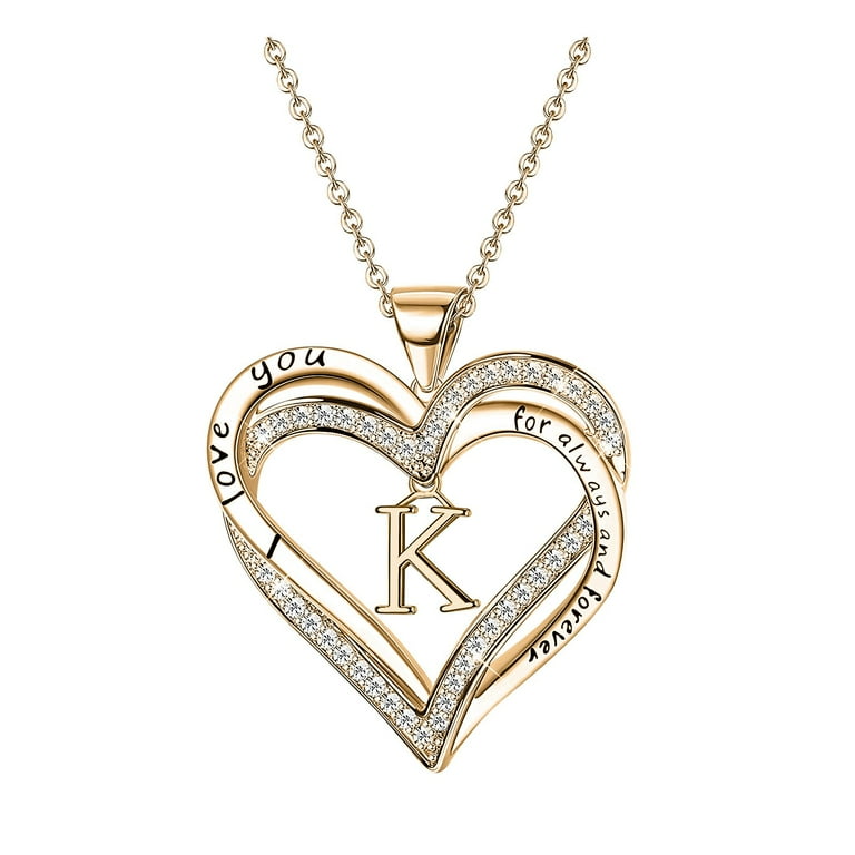 YUEHAO Accessories Necklaces Pendants Women's Fashion Heart Letter
