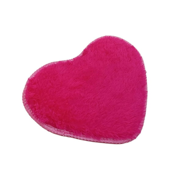 YUEHAO Bathroom Rug, Valentines Day Heart Rug, Love Floor Mat, Carpet 40X30cm Non-Slip Bath Mats Kitchen Bathroom Home Decor Decorative Floor Hot Pink