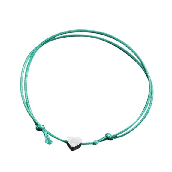 YUEHAO Bracelets Crystal Heart Bracelet For Women Romantic Fashion Classic Luxury Rhinestones Green