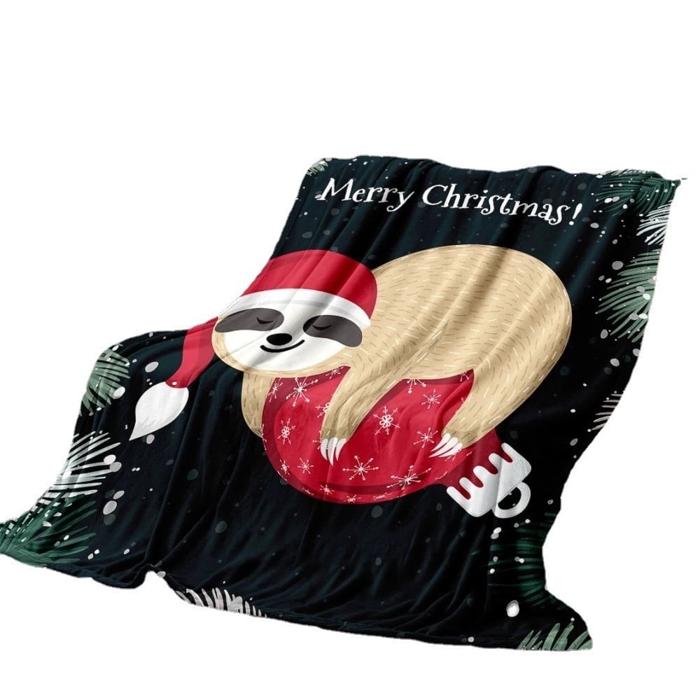 YUEHAO Christmas Blanket Throw Blanket Snuggie Blanket for Adults Fuzzy Blanket Suitable is Plush And Hugging Lightweight Soft for Sofas Christmas Blanket Beds blankets Home Textiles Walmart