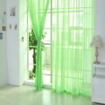 thumbnail image 1 of YUEHAO Curtain Clearance 1 Pcs Pure Color Tulle Door Window Curtain Drape Panel Sheer Scarf Valances, 1 of 2