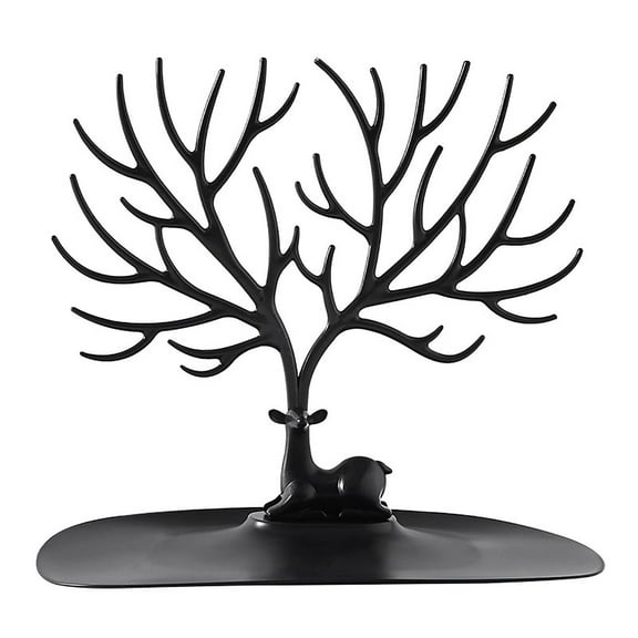 YUEHAO Display Stand Clearance Creative Jewelry Organizer Display Earring Necklace Holder Ring Display Stand Black