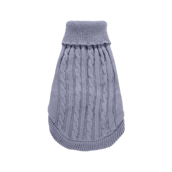 YUEHAO Dog Clothes for Small Dogs Pet Dog Cat Knitted Jumper Winter Warm Sweater Puppy Coat Jacket Clothes Costume Pet Supplies for Dogs (Grey, L)