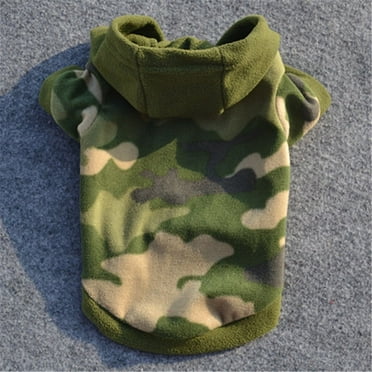 YUEHAO Dog Pet Clothes Hoodie Warm Sweater Puppy Coat Apparel L Pet Camouflage Sweatshirt L