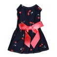 thumbnail image 1 of YUEHAO Dog Skirts for Small Dogs Girl Cute Pet Print Bow Skirt Breathable Summer Sleeveless Shirt Comfortable Dog Shirt Breathable Dog Pet Dog Clothes (Navy, L), 1 of 8