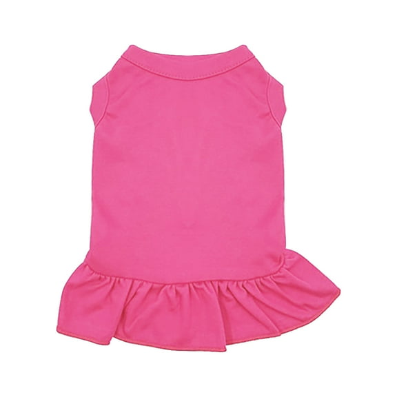 YUEHAO Dog Skirts for Small Dogs Girl Pet Dresses Shirts Cute Dogs Sun Dresses Princess Dresses Puppies Summer Clothing Dog Dresses Shirts with Ruffles Puppies Cats Puppies (Hot Pink, XS)