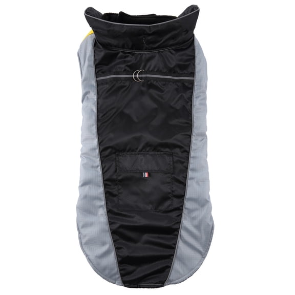YUEHAO Dog Sweaters for Small Dogs Large Dog Reflective Clothing Winter Clothing Jackets Hook&Loop Adjustable Cotton Pet Clothing Pet Dog Clothes (Black, M)