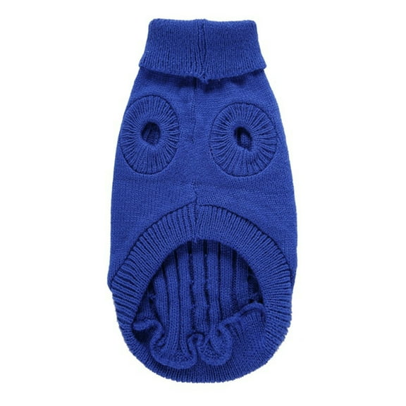 YUEHAO Dog Sweaters for Small Dogs Small Dog Sweaters Knitted Pet Cat Sweater Warm Dog Sweatshirt Dog Winter Clothes Puppy Sweater Rope Pet Dog Sweater Small Dog Sweater (Blue, M)