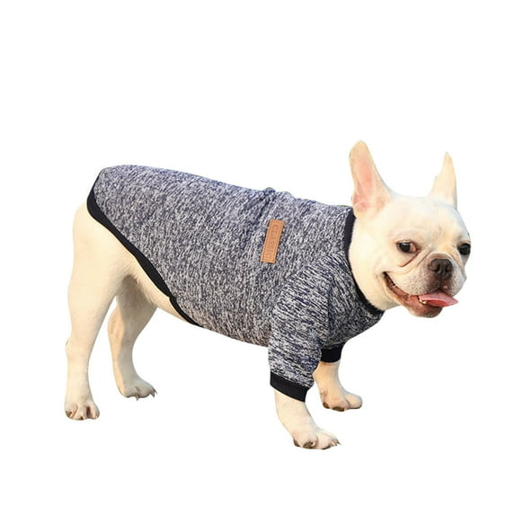 YUEHAO Dog Sweaters for Small Dogs Pet Dog Puppy Classic Sweater Fleece Sweater Clothes Warm Sweater Winter Small Dog Sweater (Grey, XL)
