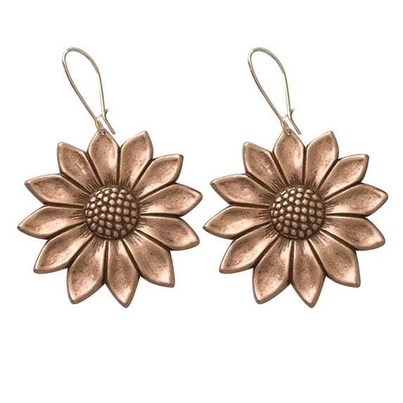 YUEHAO Earrings Fashion Sunflower Daisy Earrings Women's Vintage Earrings Jewelry Gifts