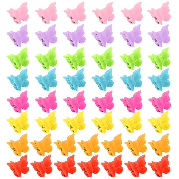 YUEHAO Hair clip Butterfly Hair Clips Claw Barrettes, Assorted Color Mini Jaw Clip Hairpin Accessories Women, Girls, Kids, Baby, Random B