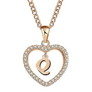 YUEHAO Jewelry Sets Fashion Women Gift 26 English Letter Name Chain Pendant Necklaces Jewelry Q