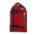 thumbnail image 1 of YUEHAO Miniature Doors For Trees Outdoor Miniature Door For Tree Decoration Garden Accessories Miniature fairy door Red, 1 of 2