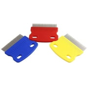 YUEHAO Pet Supplies Cat Dog Puppy Grooming Steel Small Fine Toothed Pet Flea Comb New Multicolour