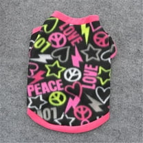 YUEHAO Pet Supplies Pet Puppy Spring Warm Sweatshirt Small Dog Cat Pet Clothes Vest T Shirt Black