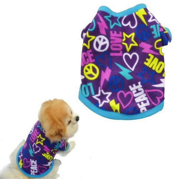YUEHAO Pet Supplies Pet Puppy Spring Warm Sweatshirt Small Dog Cat Pet Clothes Vest T Shirt Pink