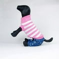 thumbnail image 1 of YUEHAO Dog Sweaters for Small Dogs Popular Fashion Pet Winter Warm Sweater Interval Color Pet Clothes Pet Sweater Pet Dog Clothes (Pink, XXL), 1 of 3