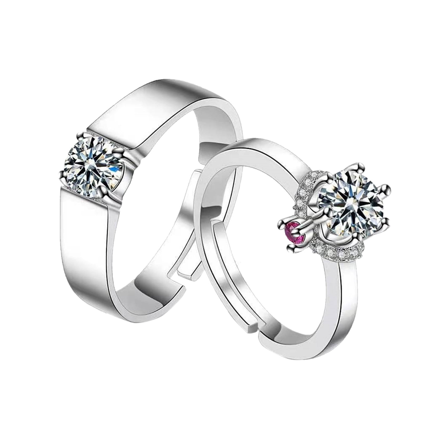 Bridal set: promise rings, wedding bands - Cartier