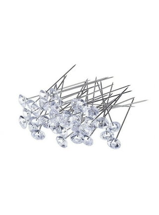 TCG Floral Premium Corsage Pin 3/4-in. Crystal Clear Diamond 100pcs