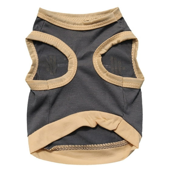 YUEHAO Summer Dog Clothing Cotton T shirt Puppy For Small Dog LB061BX yeah i work out Navy