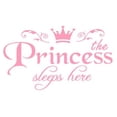 thumbnail image 1 of YUEHAO Wall Stickers Princess Home Decor Wall Sticker Decal Bedroom Door Art Mural Pink, 1 of 2