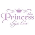 thumbnail image 1 of YUEHAO Wall Stickers Princess Home Decor Wall Sticker Decal Bedroom Door Art Mural Purple, 1 of 2