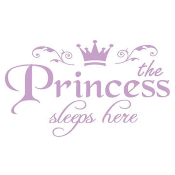YUEHAO Wall Stickers Princess Home Decor Wall Sticker Decal Bedroom Door Art Mural Purple