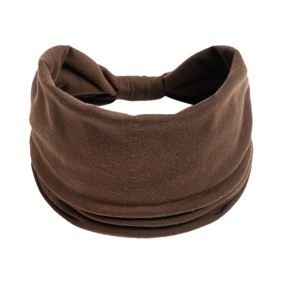 YUEHAO Wide Elastic Headband Hair Headband Ladies Yoga Hijab Exercise Wicking Headband Elastic Non-Slip Headband Knotted Running Sports Headband K