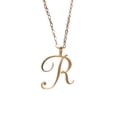 thumbnail image 1 of YUEHAO accessories Necklaces Pendants Ladies Classic Gold 26 English Letter Initials Clavicle Chain Pendant Necklace R, 1 of 1