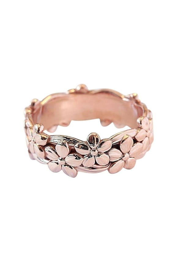 accessories Rings Flower Shape Around Rings Women Fashion Trend Full Flower Ring Ladies Jewelry Diamond Rings For Women Size 5 11 Rose Gold 10