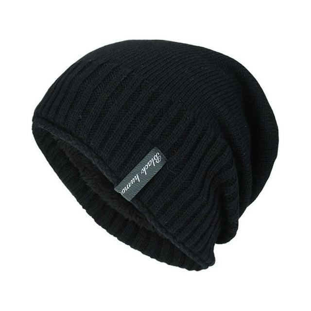 YUEHAO accessories Unisex Knit Cap Hedging Head Hat Beanie Cap Warm Outdoor Fashion Hat BK Baseball Caps Black