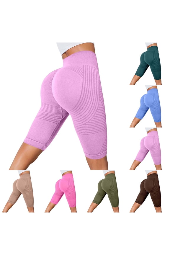 3D Compression Resistance Bands Shorts for Women, Tummy Control Lift Sculpt Leggings, High Waist Yoga Gym Shorts
