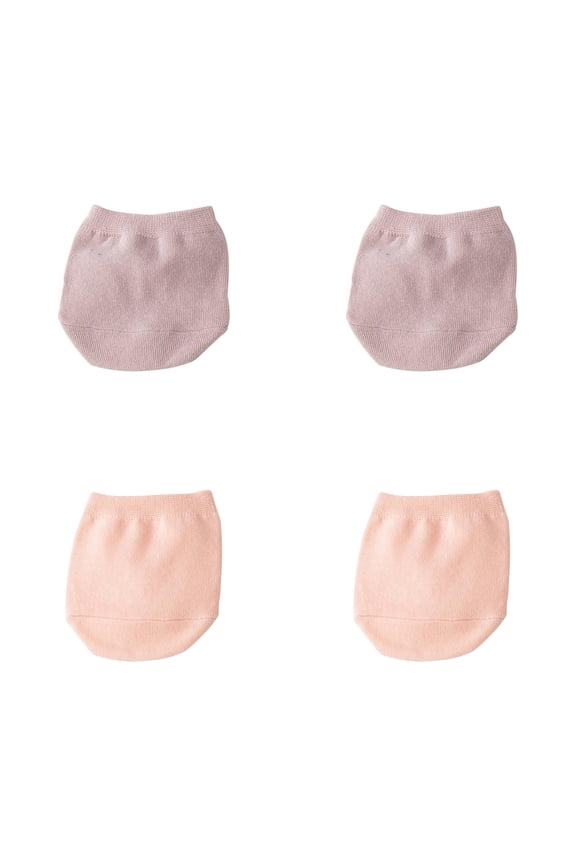 4 Pairs Toe Socks Womens for Mules, Half Socks Toe Topper Covers No Show Invisible Non-slip Liners for Clogs