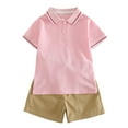 thumbnail image 1 of YUEHUA Baby Boys' Clothing Sets Fashion Reinforced Stitching Dinosaur Print Loose Casual Short Sleeve Top and Shorts 2-Piece Kids Outfits Boys Sets, 1 of 9