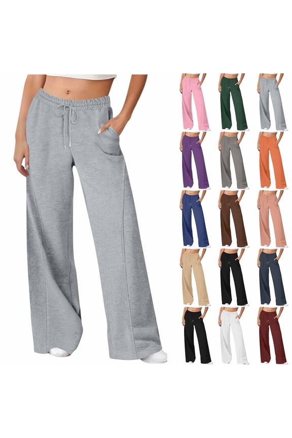 Baggy Cargo Pants Women Fashion Ultra-Soft Stripe Womens Straight Leg Lounge Joggers with Drawstring (Available In Plus) Size