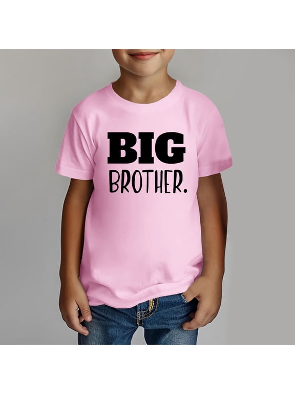 Big Brother Shirt for Toddler, Promoted to Big Announcement Tee, Baby Boys Soft Comfortable Top, Cute Casual Daily Wear, Family Photo Outfit