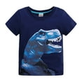 thumbnail image 1 of YUEHUA Boy Tshirts Size 6 Summer Toddler Boys Girls Short Sleeve Cartoon Dinosaur Prints T Shirt Tops, Size 3-4 Years, 1 of 6