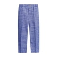 thumbnail image 1 of YUEHUA Boys Dress Pants Pinstripe Patterned Flat Front Suit Trousers with Adjustable Waist Boy Formal School Uniform Slacks Pants, 1 of 4
