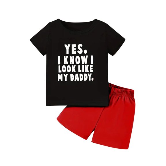 YUEHUA Boys' Short Sleeve Sets Slim Fit Quick-Dry Colorful Dinosaur Breathable Shirt Shorts Set 2pcs Boys Clothing Sets