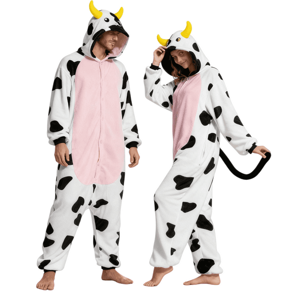 YUEHUA Cartoon Anime Cow Polar Pajamas Performance Clothes Border