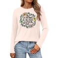 thumbnail image 1 of YUEHUA Easter Shirts for Women: Cute Bunny Long Sleeve Shirt Funny Rabbit Graphic Tshirt Easter Eggs Holiday Tee Tops, 1 of 4