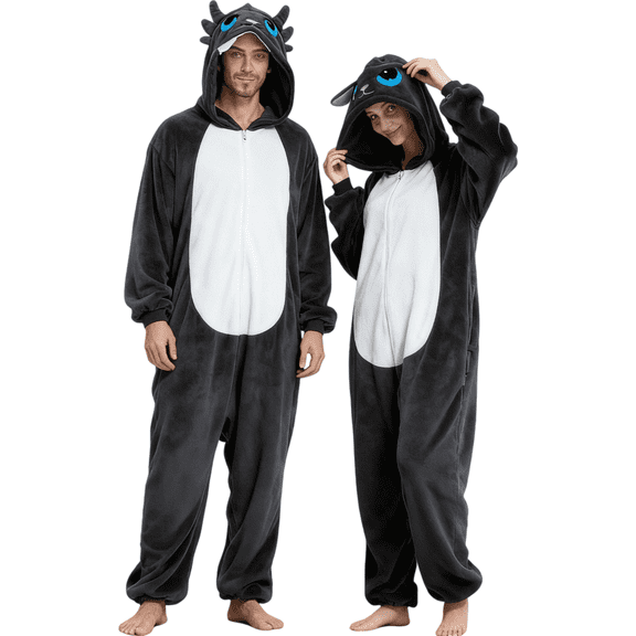 YUEHUA Family Matching Pajamas For Adults Cozy Hooded Loungewear Cost-ume Parent Homewear Soft Outfit For Comfortable Indoor Wear