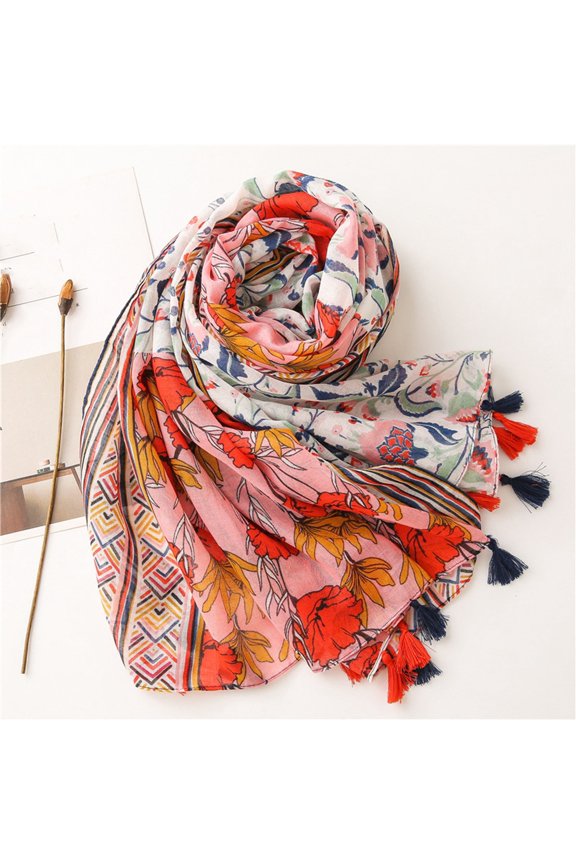 Floral Lightweight Shawl for Women Silk Scarf Wrap for Evening Dresses Wedding Bridal Shower Party