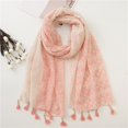 thumbnail image 1 of YUEHUA Floral Print Pashmina Shawl for Women Cotton Linen Lightweight Wrap Scarf for Evening Dresses Wedding Banquet Daily, 1 of 4