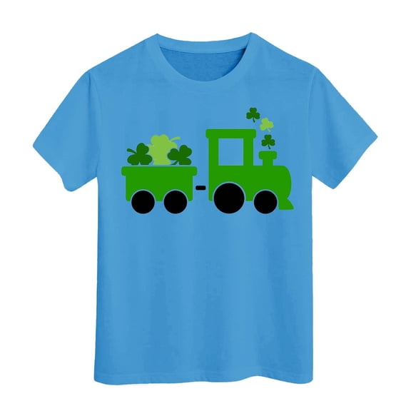 YUEHUA Girl Tops Size 8 Girls Short Sleeve Tee Summer Crewneck T Shirt Casual Fit Basic Shirts, 4-5 Years