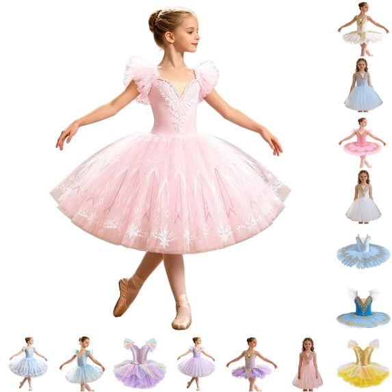 Dressing Styl YUEHUA Girls Ballet Dress, Gradient Dance Dress for Performance and ...