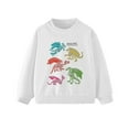 thumbnail image 1 of YUEHUA Girls Sweatshirts Hoodies Long Sleeve Snug Fit Lightweight Floral Pattern Fall Winter Cotton Basic T-Shirts Sport Top Tee for Kids 2-7t, Size 10-11 Years, 1 of 3