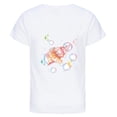 thumbnail image 1 of YUEHUA Girls T Shirts 7-8 Summer Girls' Large Sized Round Neck Ocean Themed Print Short Sleeved Loose Fitting Casual T Shirt for Children, Size 3-4 Years, 1 of 3
