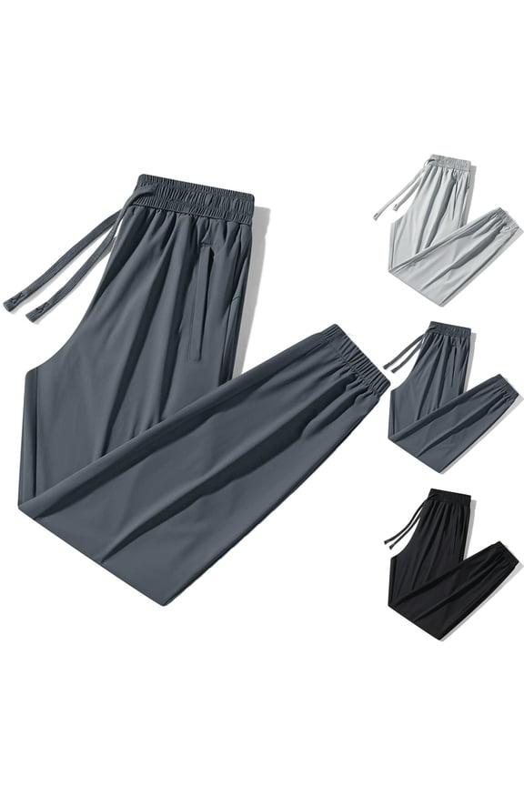 Glide Pants Unisex Quick Dry Pull-on Stretch Women's Ultra Stretch Ice Silk Comfort Casual Pants