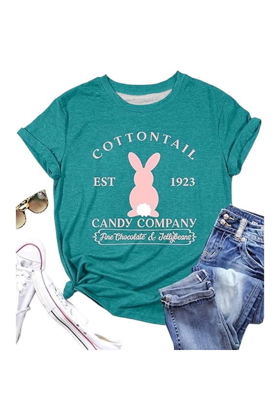 Happy Easter Shirt Women Bunny: Easter Tshirts Christian Religious Shirts Funny Inspirational Rabbit Eggs Graphic Tops